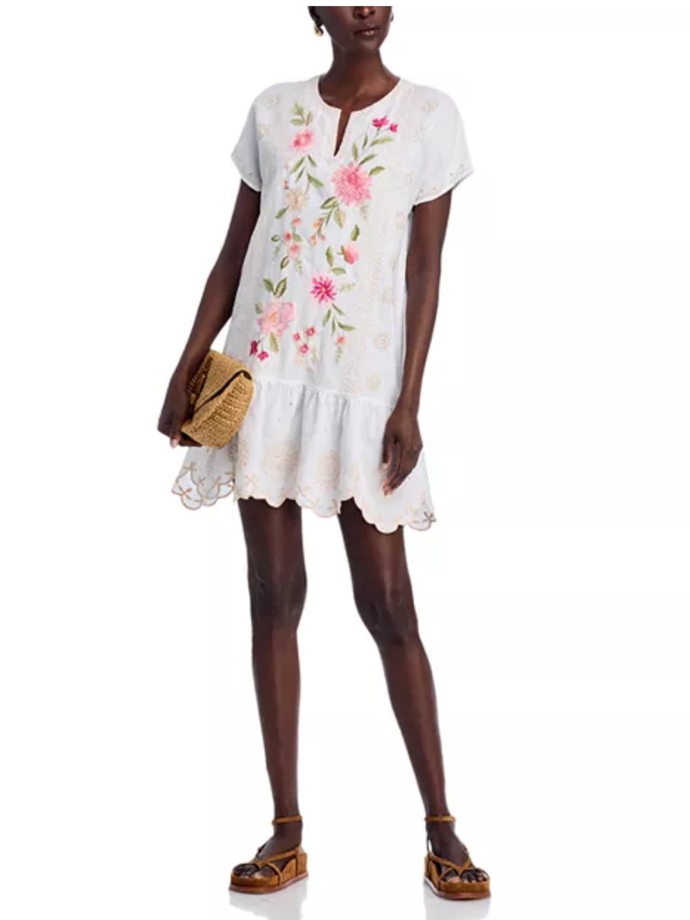 Johnny Was The Relaxed Linen Flounce Dres